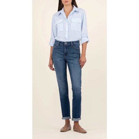 KUT Catherine High Rise Boyfriend Jean - Picture 1 of 5